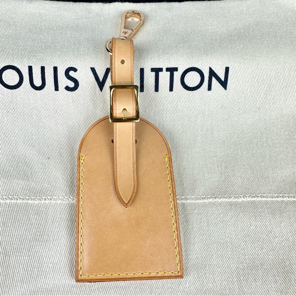 Louis Vuitton custom painted Vivienne bag charm leather luggage tag - Picture 3 of 3